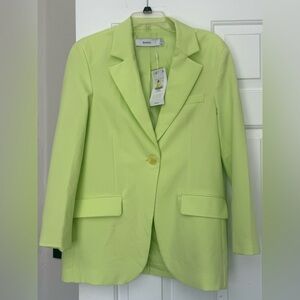 Bershka Lime Green Women's Blazer